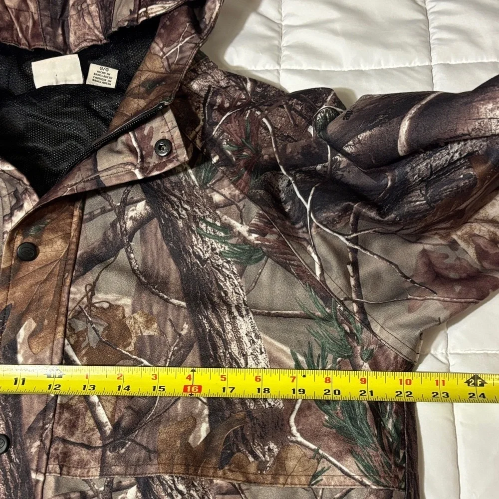 Redhead Camouflage Hooded Zip and Snap Up Jacket